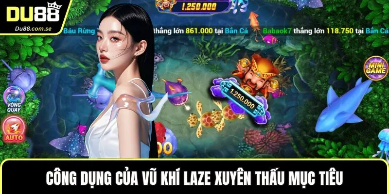 Công dụng của vũ khí laze xuyên thấu mục tiêu